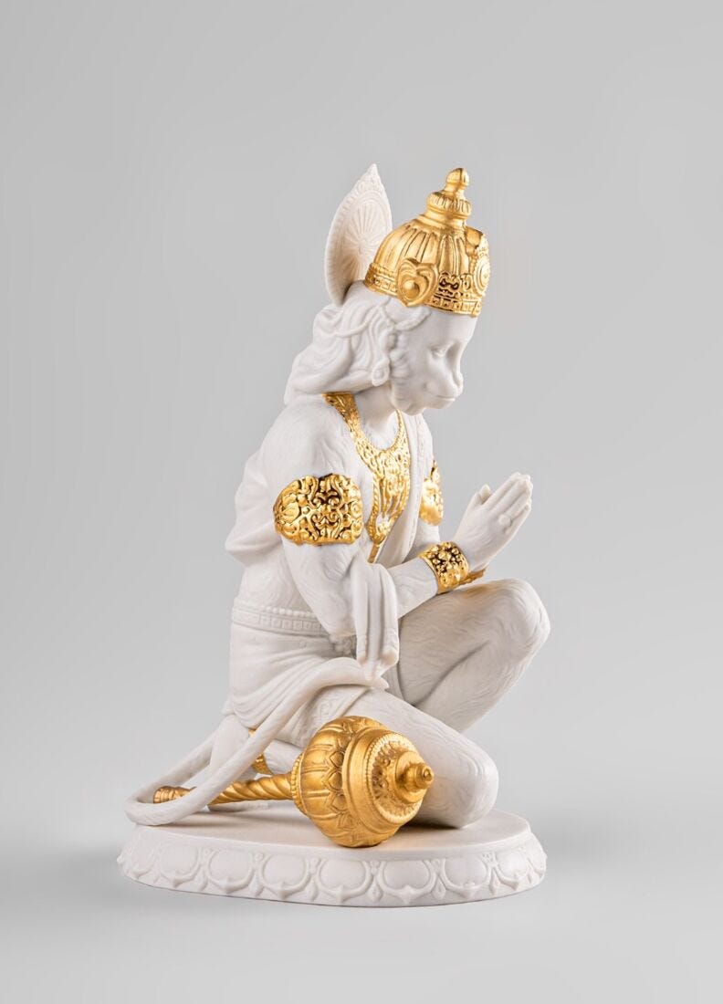 lladro Escultura Hanuman. Lustre oro Promoción trimestral