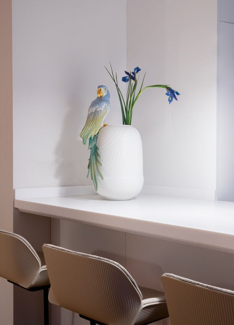 lladro Jarrón Guacamayo Grandes descuentos