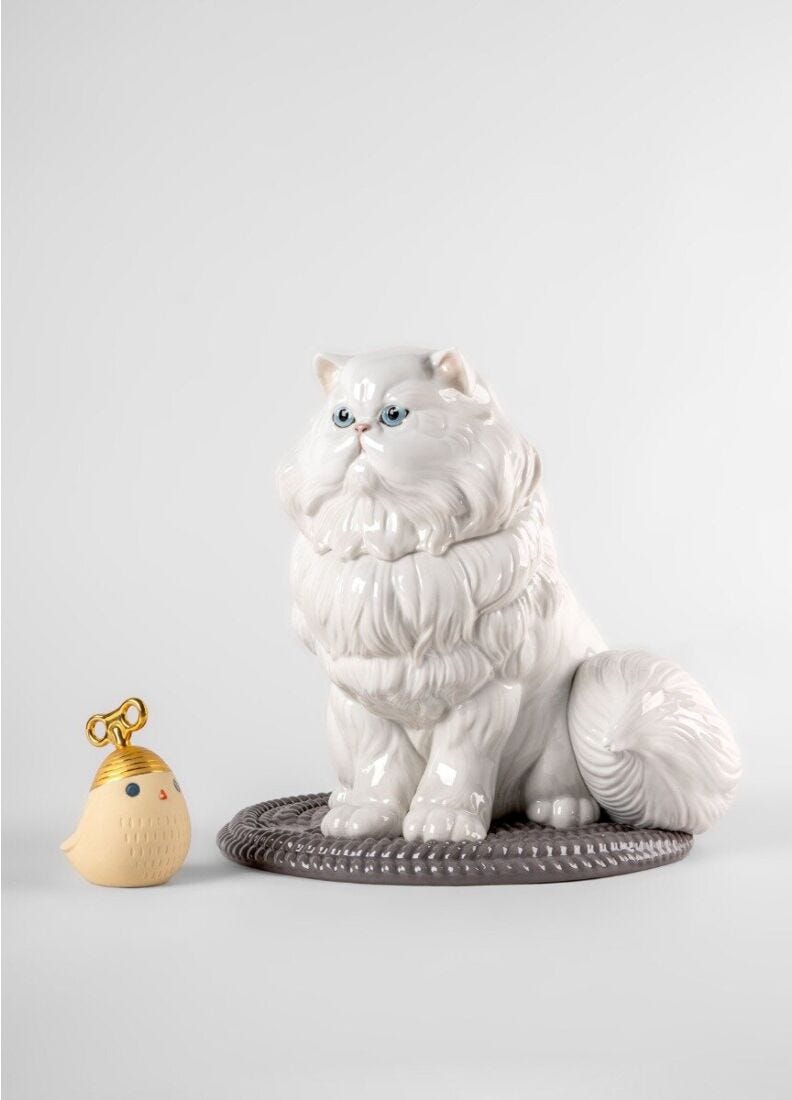lladro Escultura Gato persa Limitado a 3 días