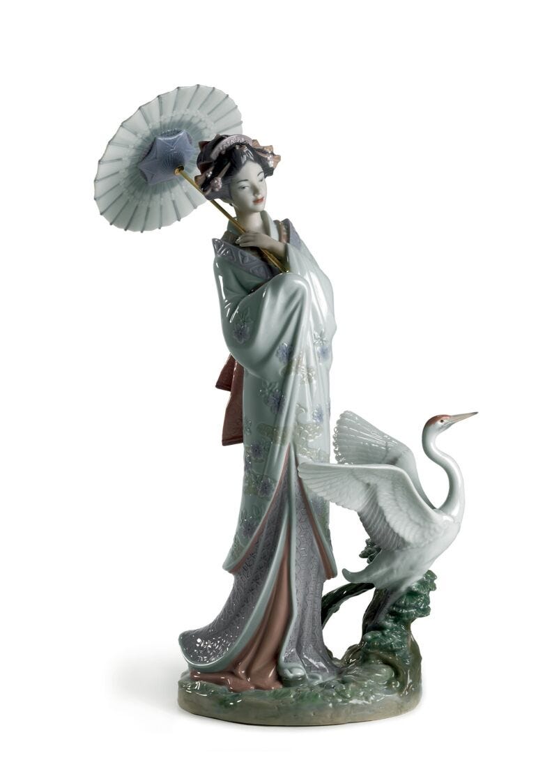lladro Figura mujer Estampa japonesa En oferta