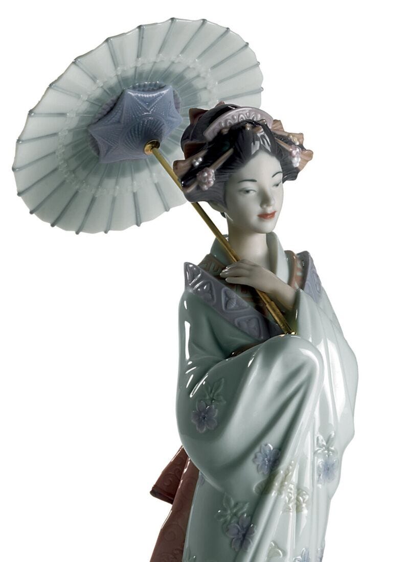 lladro Figura mujer Estampa japonesa En oferta
