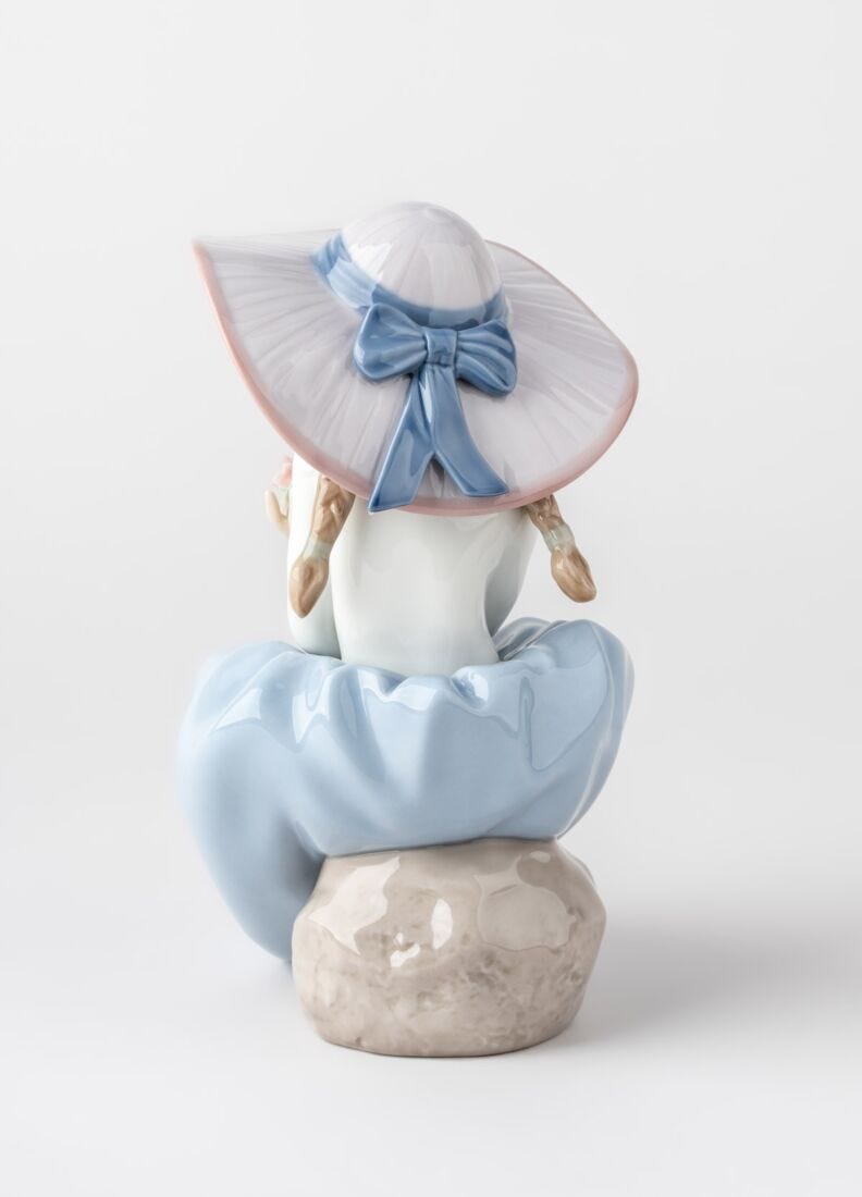 lladro Figura niña ¡Qué bonita es la primavera Precio ultrabajo