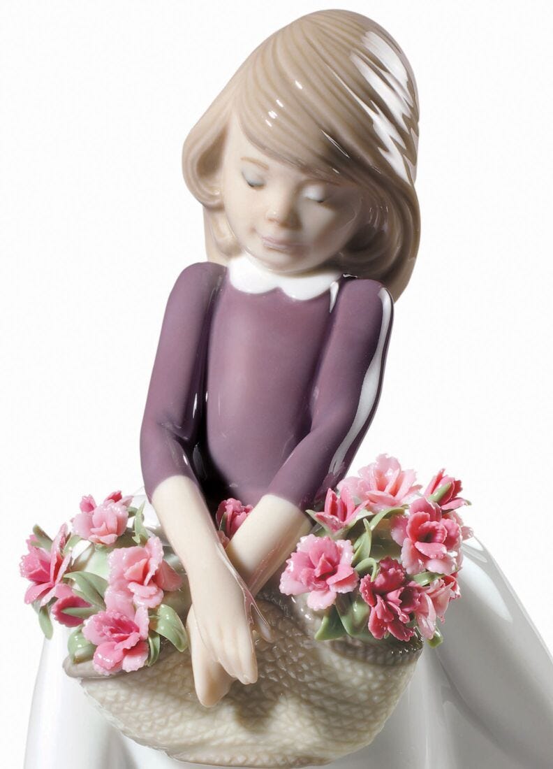 lladro Figura niña Dulcemente tímida. Versión especial Devoluciones gratuitas