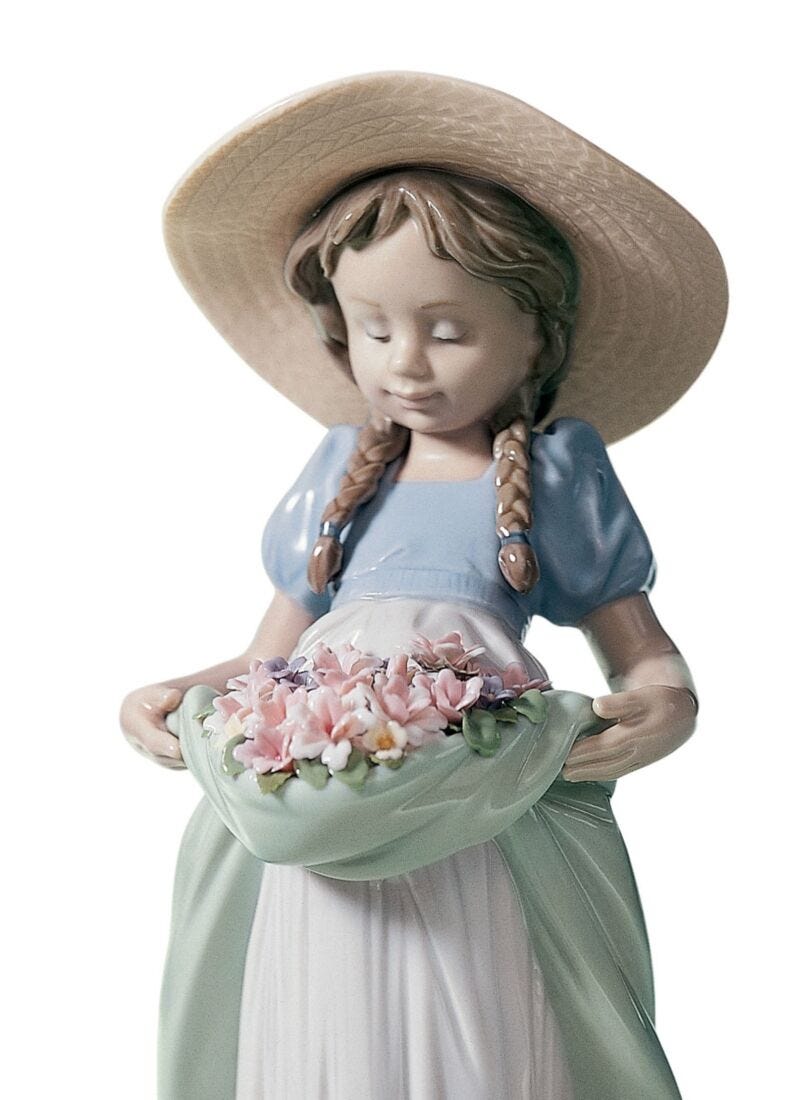 lladro Figura La niña del prado Rebajas