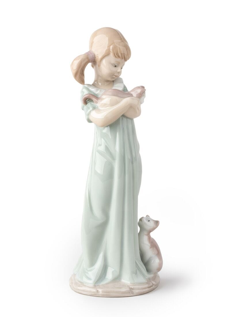 lladro Figura niña Caricias y celos Ofertas