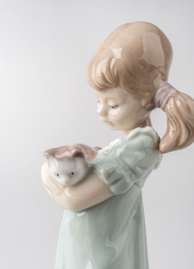lladro Figura niña Caricias y celos Ofertas