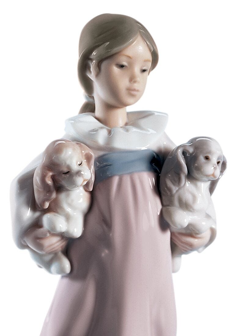 lladro Figura niña A jugar fuera Rebajas de fábrica