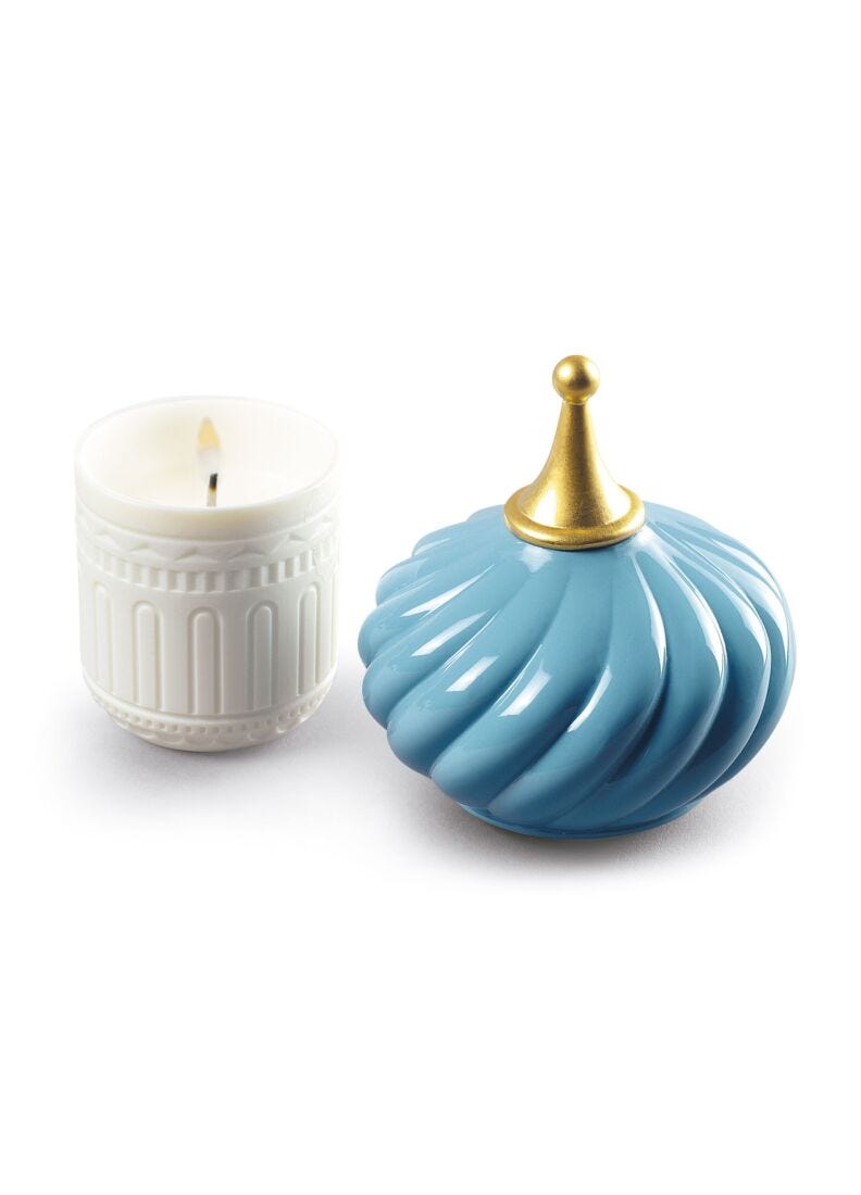 lladro Vela Pináculo turquesa 1001 Lights. Aroma Espíritu indomable Envío gratis