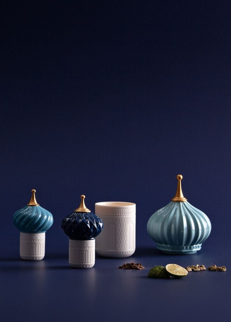 lladro Vela Pináculo turquesa 1001 Lights. Aroma Espíritu indomable Envío gratis