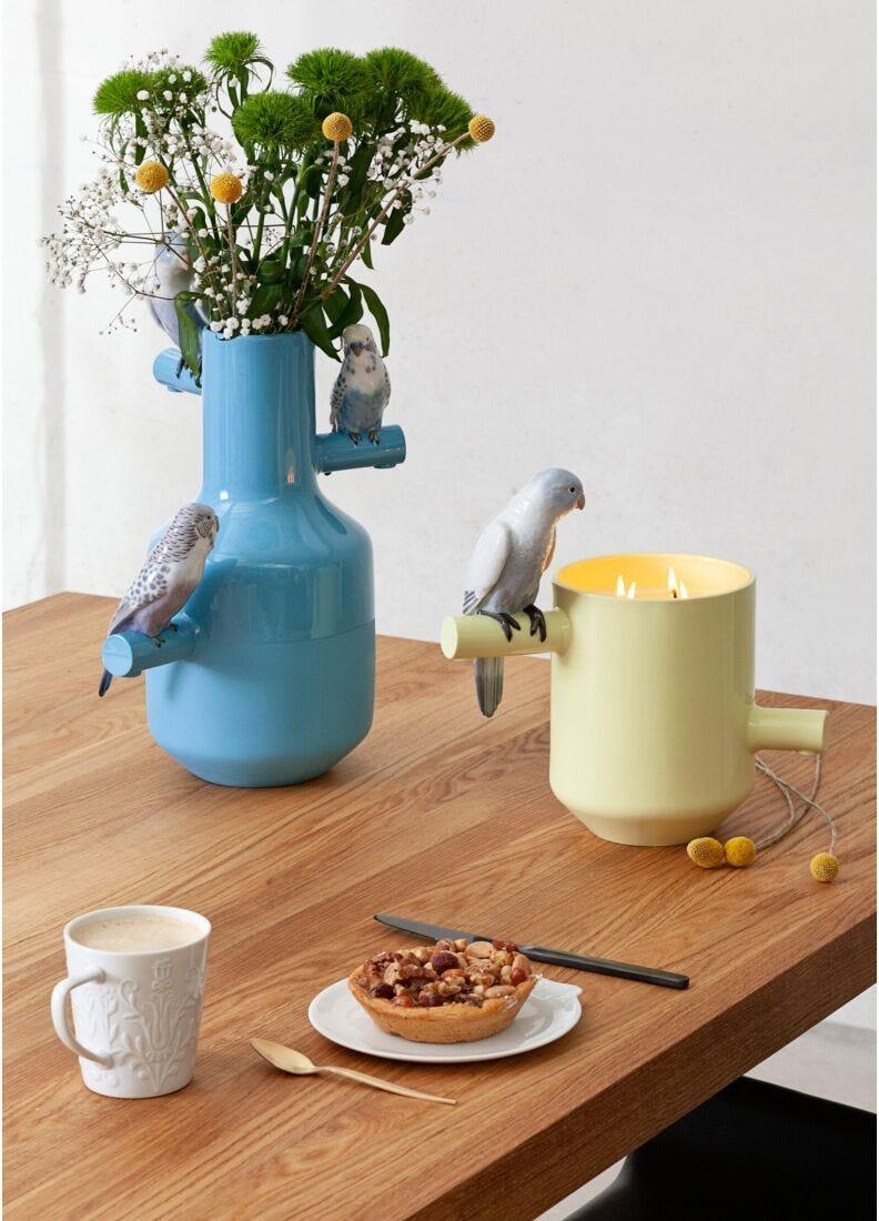 lladro Vela Parrot Treasure. Aroma En el prado. Verde En oferta