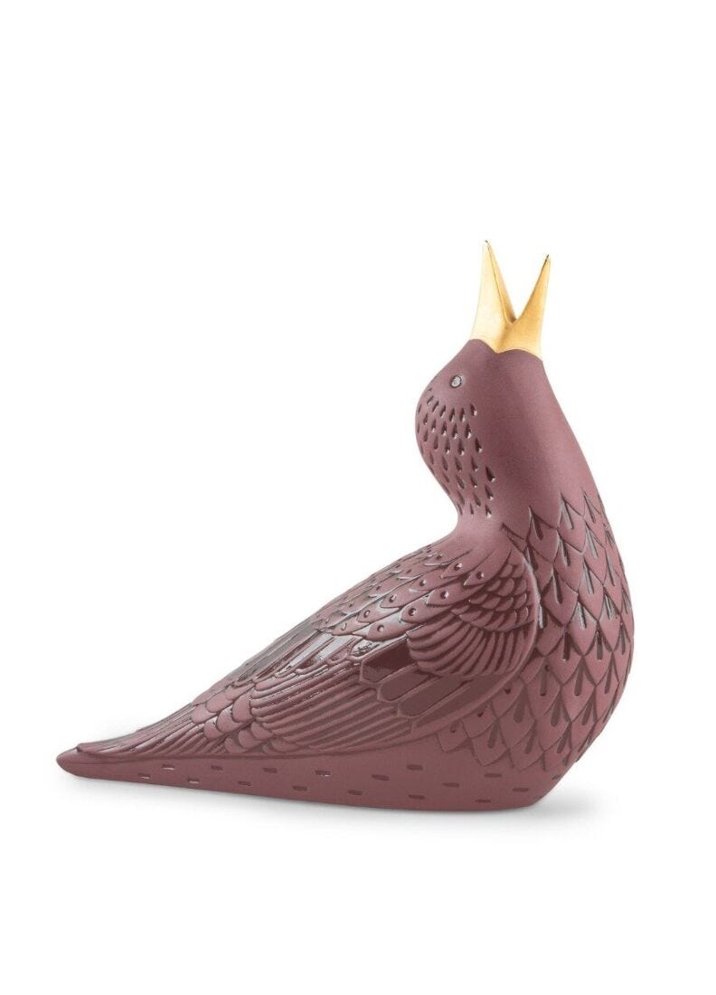 lladro Figura Estornino I. Morado
