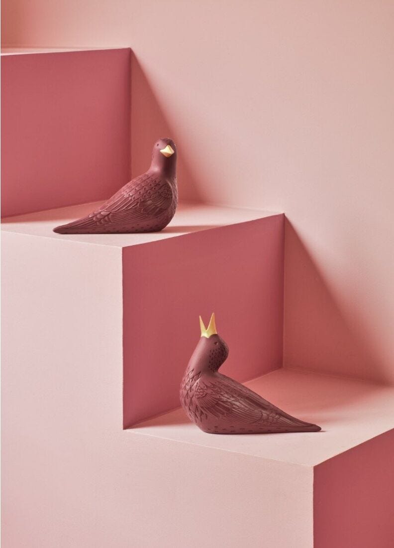 lladro Figura Estornino II. Morado Precio ultrabajo