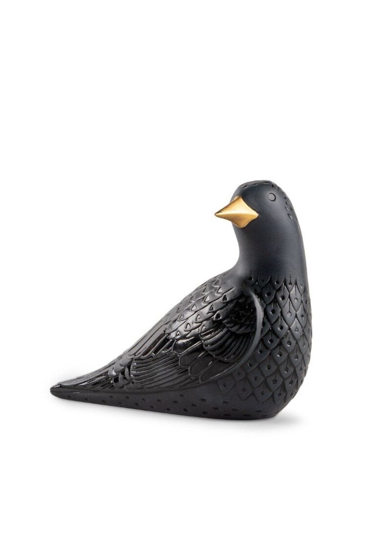 lladro Figura Estornino II. Negro