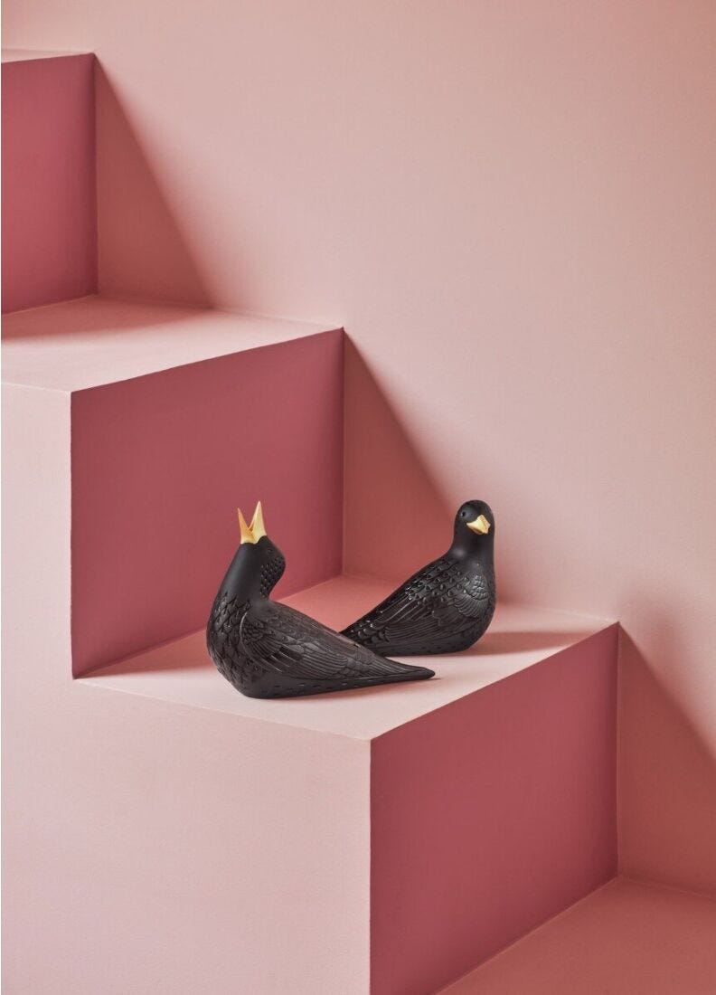 lladro Figura Estornino I. Negro 2025