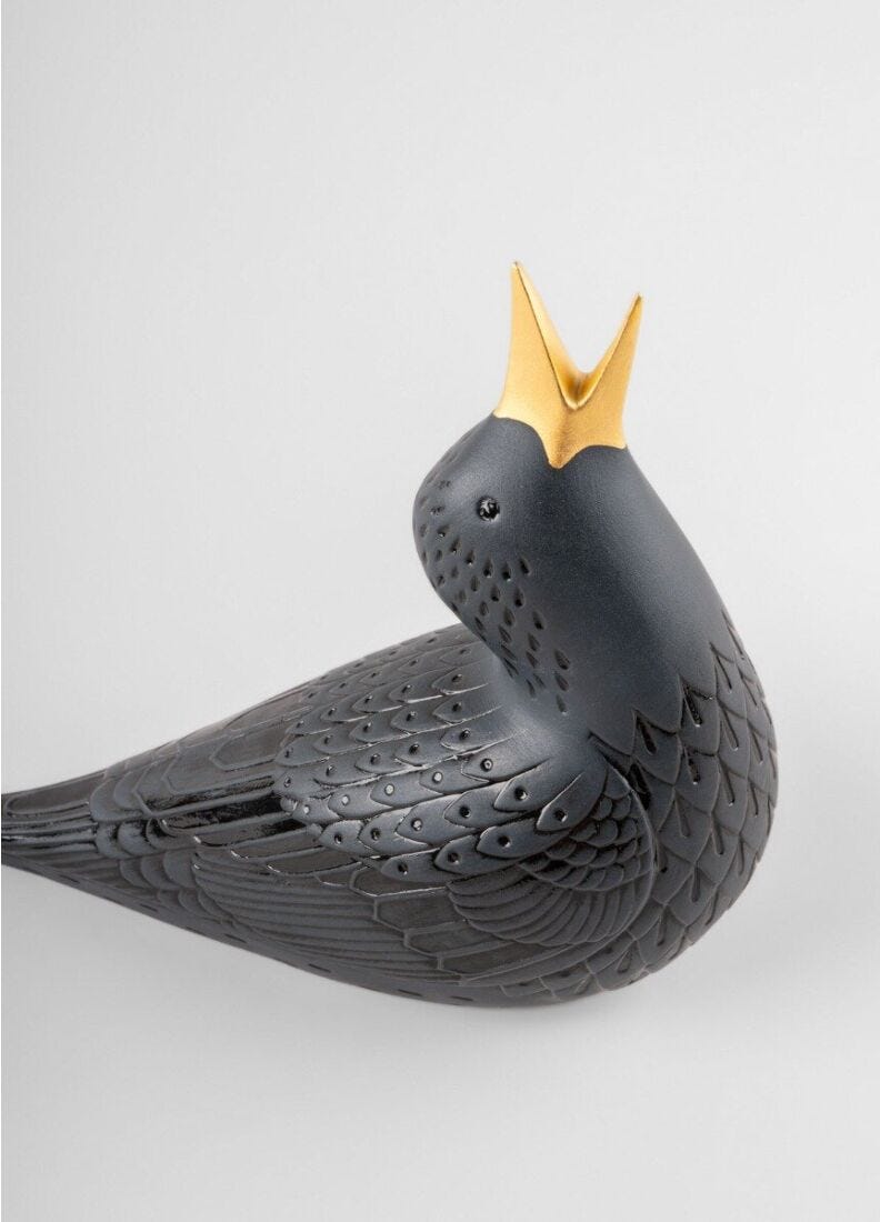 lladro Figura Estornino I. Negro 2025