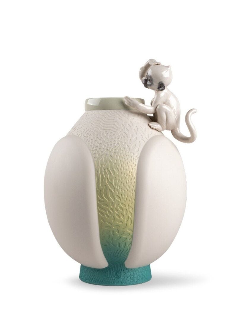 lladro Jarrón Mono