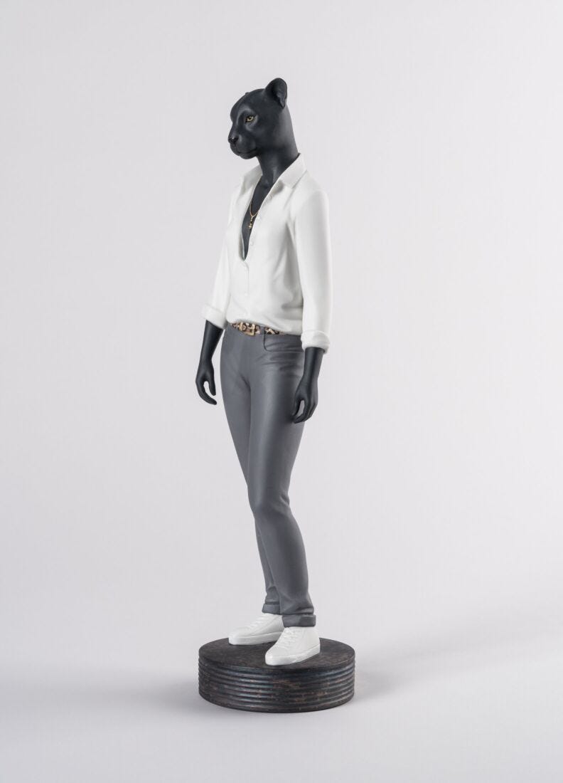 lladro Figura Panther woman Ahorra y exporta