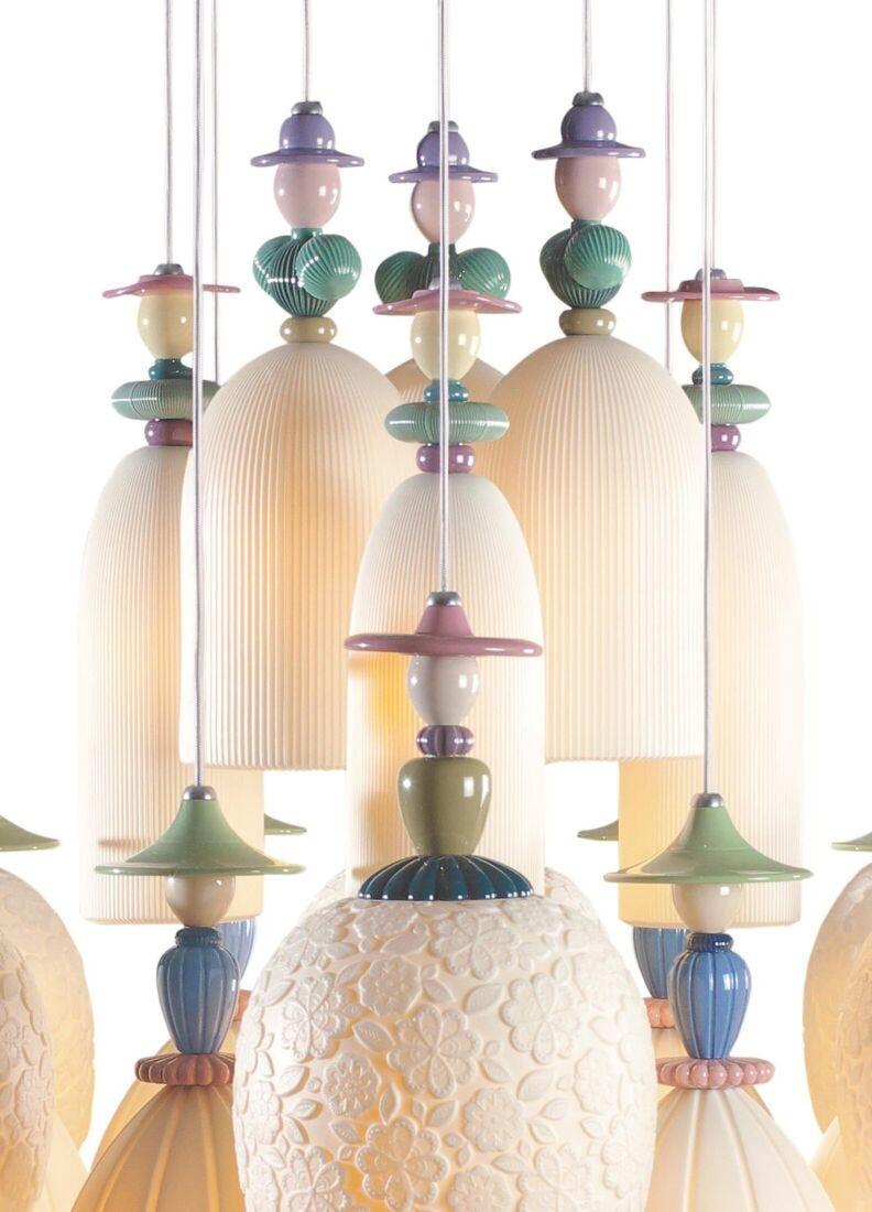 lladro Chandelier Mademoiselle Bailando sobre la arena 18 luces (CE/UK/CCC)