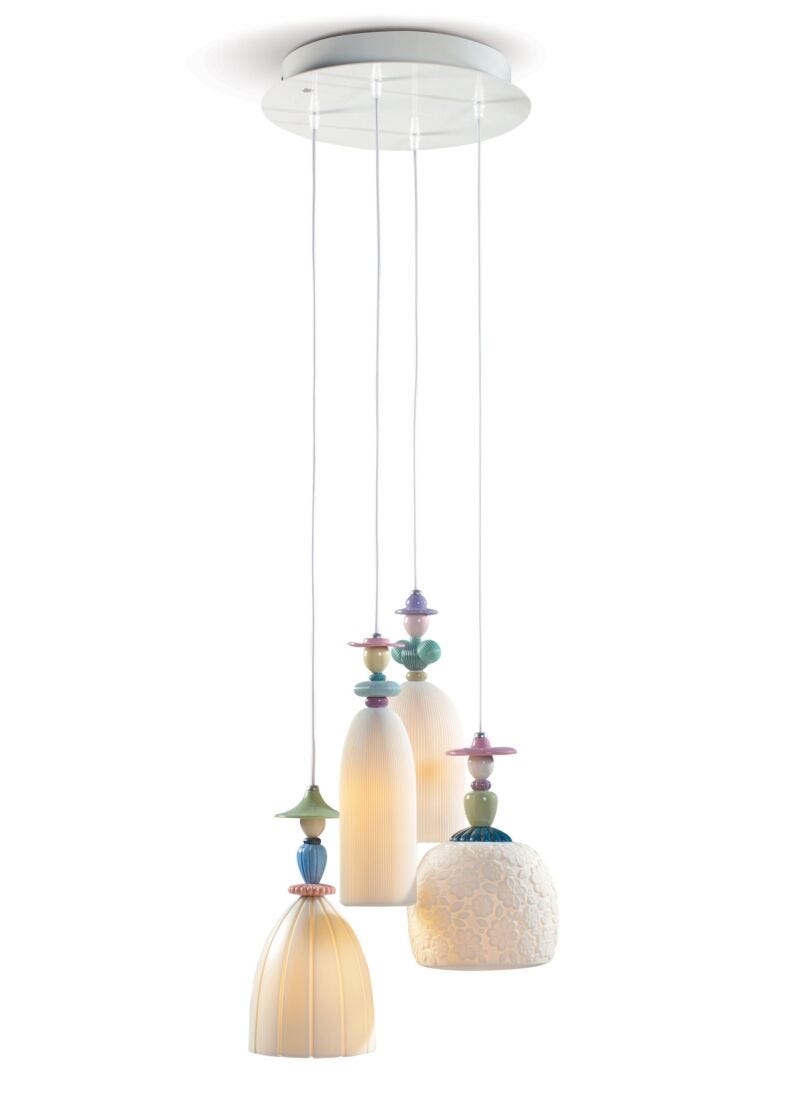 lladro Lámpara de techo Mademoiselle Caminando por la playa 4 luces (CE/UK/CCC) COMPRAR AHORA