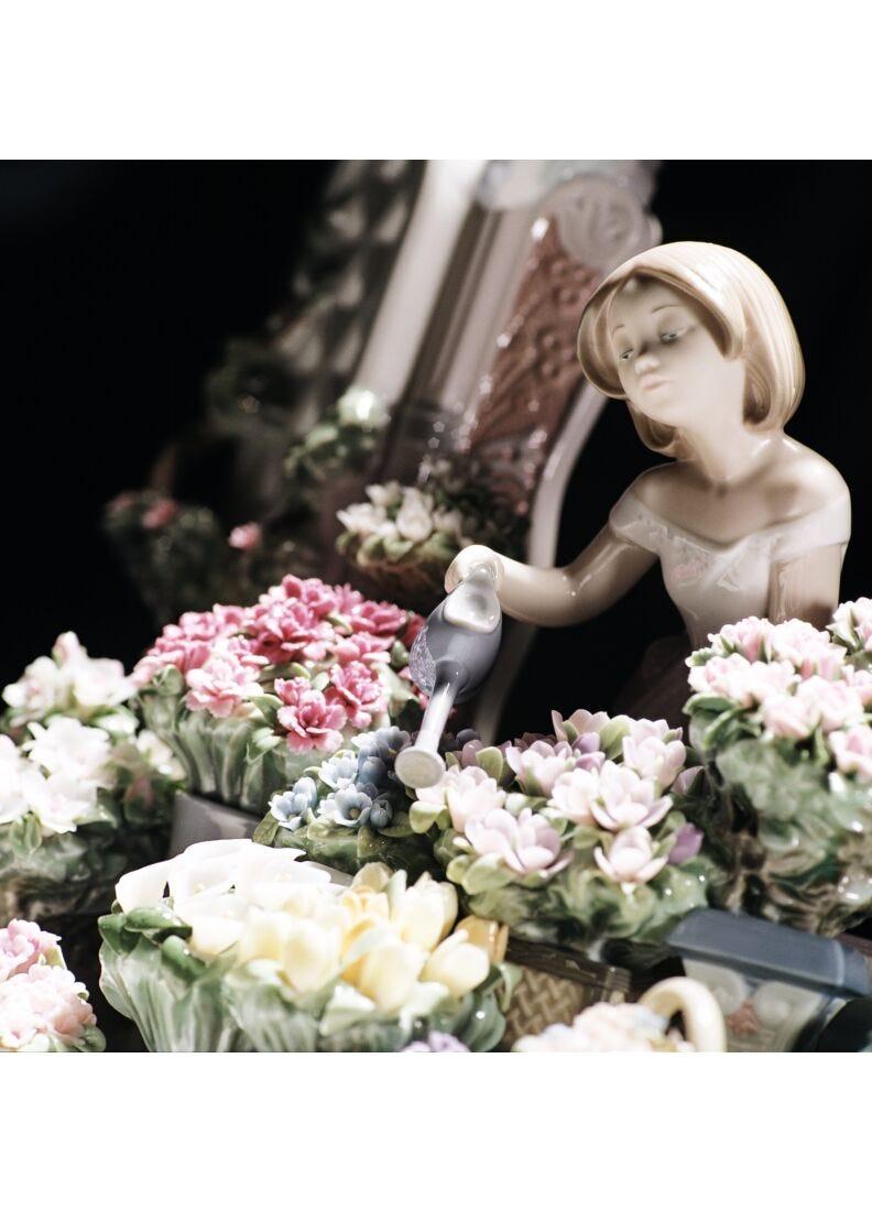 lladro Escultura mujer Florecer romántico Ofertas de temporada