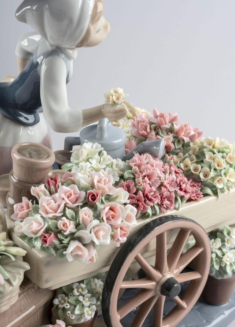 lladro Escultura mujer El puesto de flores Grandes ahorros