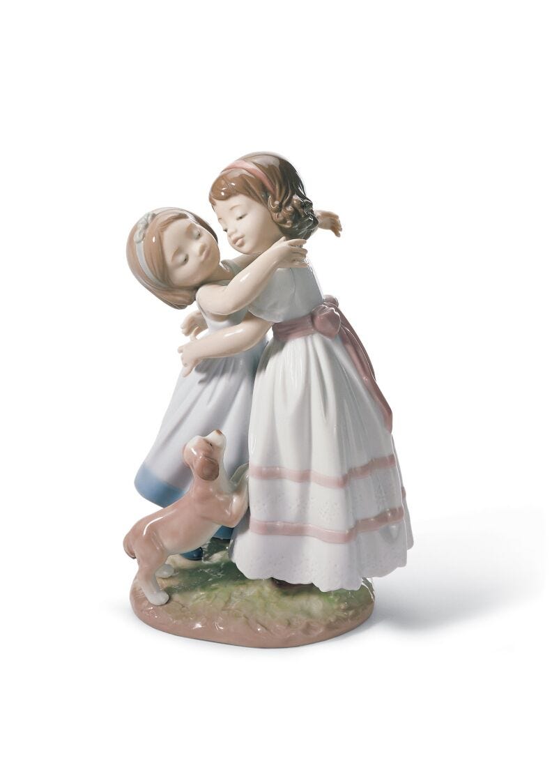 lladro Figura niñas ¡Dame un abrazo Outlet