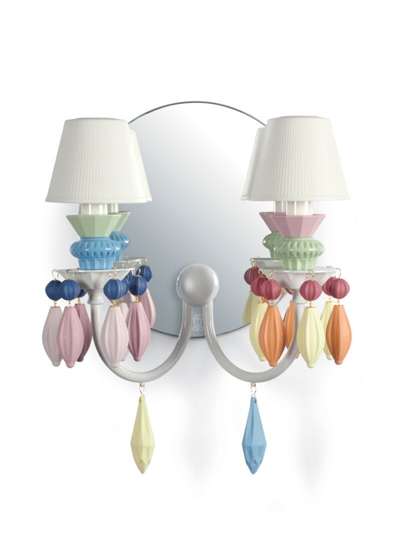 lladro Aplique de luz Belle de Nuit 2 luces. Multicolor (CE/UK/CCC)
