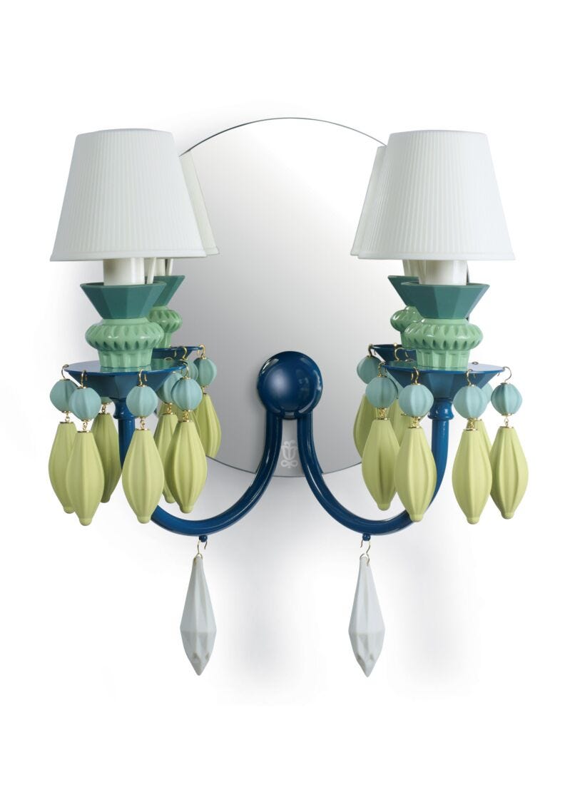 lladro Aplique de luz Belle de Nuit 2 luces. Verde (CE/UK/CCC) Mejor oferta