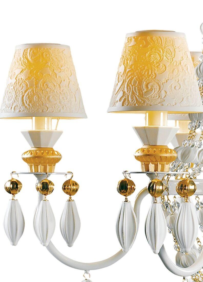 lladro Chandelier Winter Palace 6 luces. Lustre oro (CE/UK/CCC) ÚLTIMAS EDICIONES