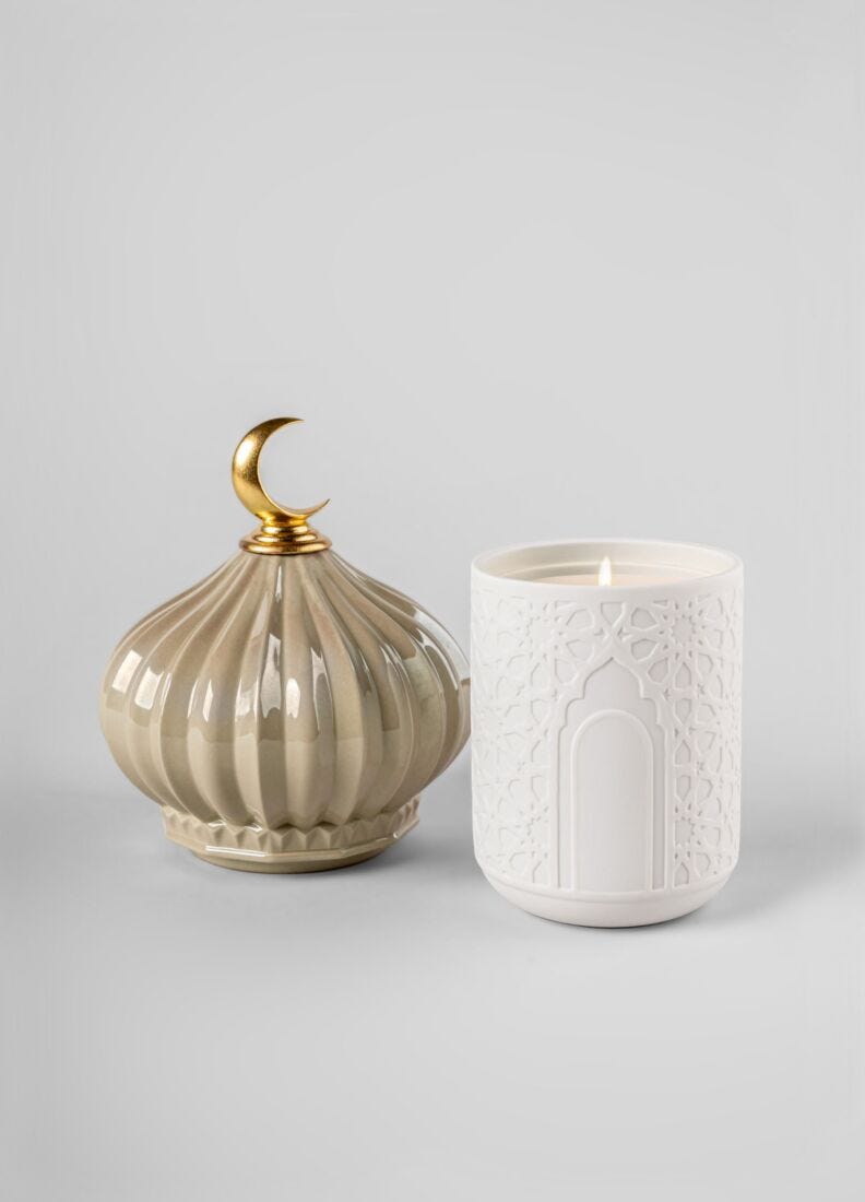 lladro Vela Majestic Nights - Oriente Secreto (crema) Envío internacional gratuito