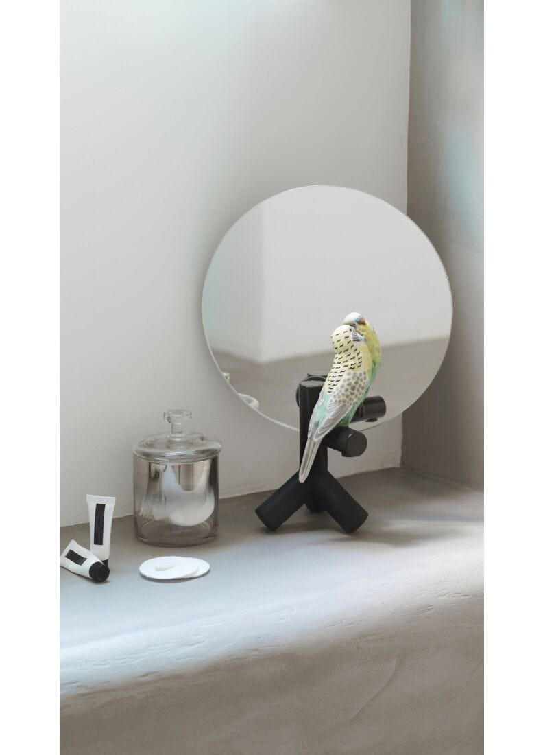 lladro Espejo tocador Parrot Vanity Última moda