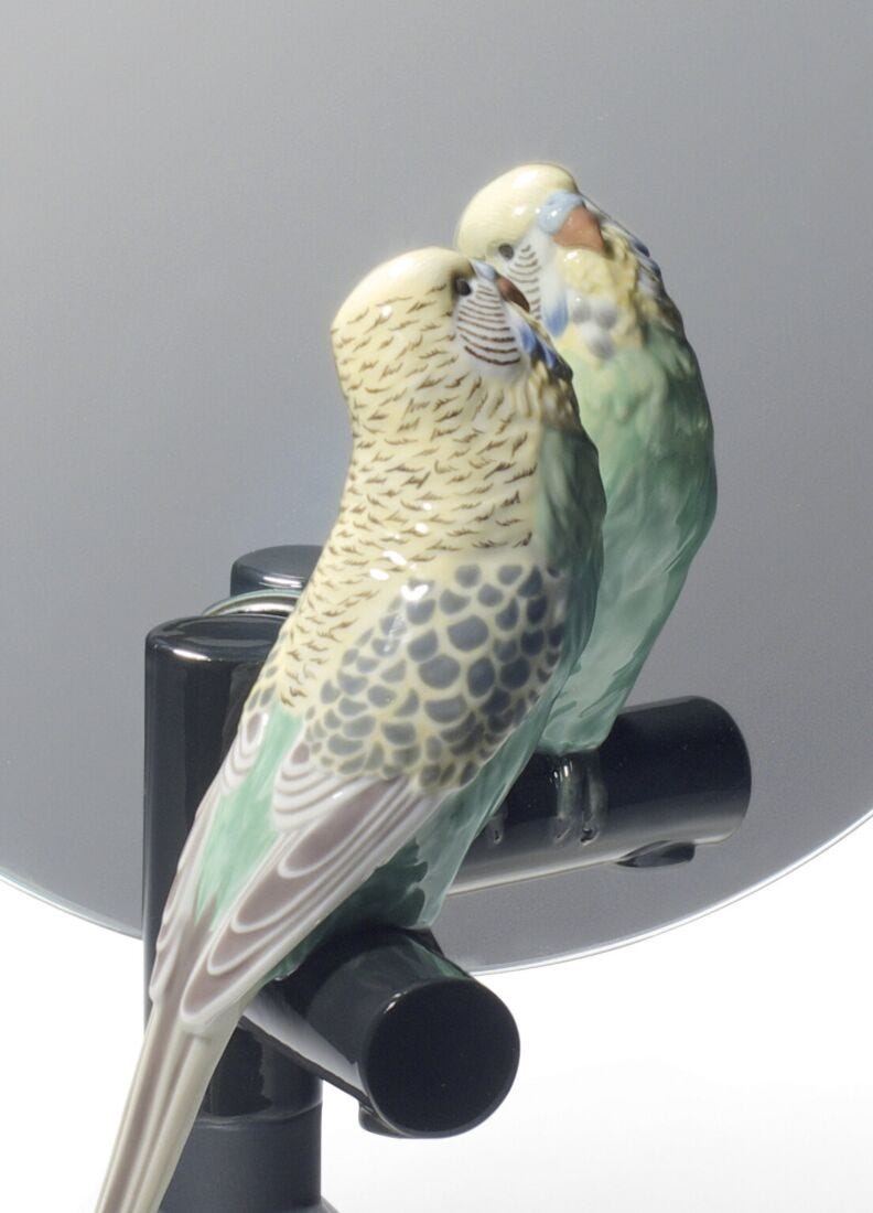 lladro Espejo tocador Parrot Vanity Última moda