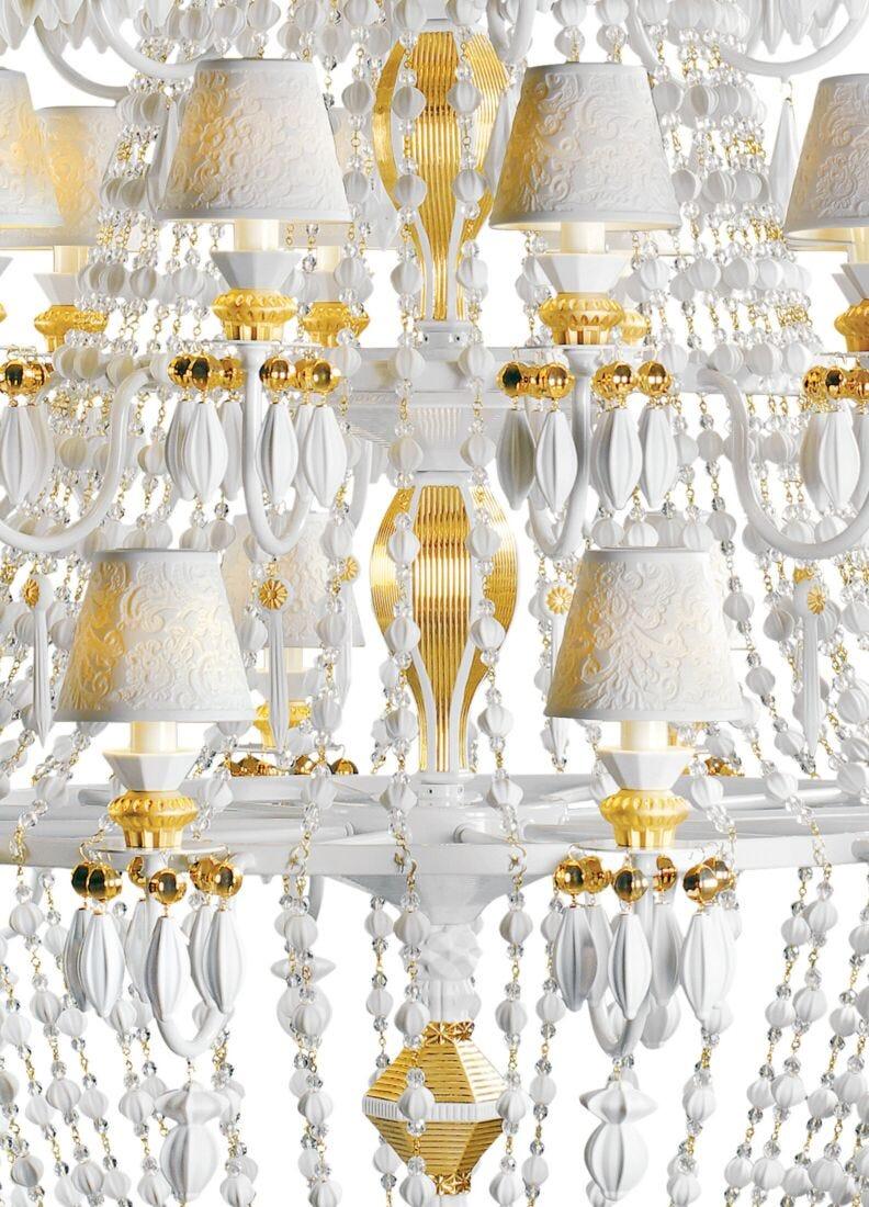 lladro Chandelier Winter Palace 30 luces. Lustre oro (CE/UK) En oferta