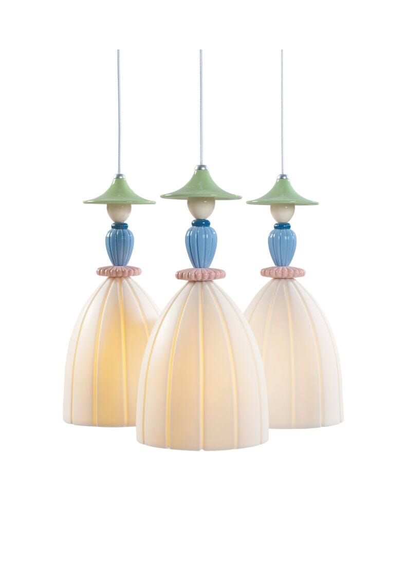 lladro Lámpara de techo Mademoiselle Compartiendo secretos 3 luces (CE/UK/CCC) Oferta especial