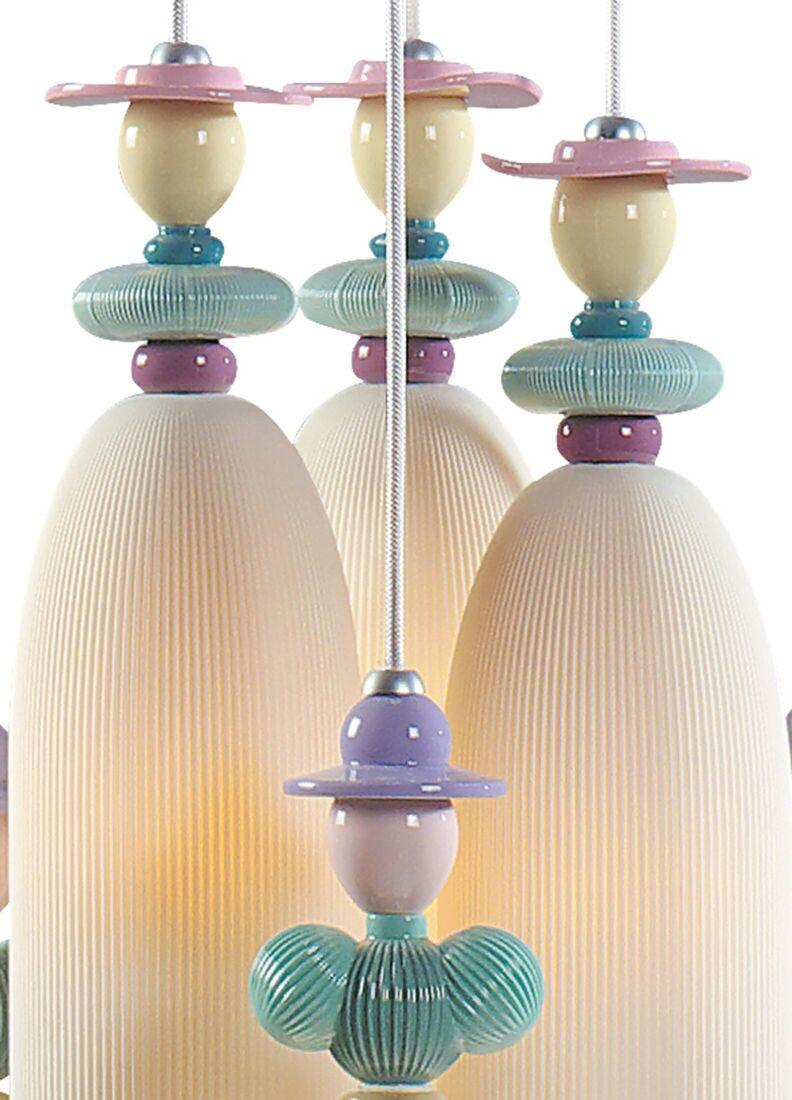 lladro Lámpara de techo Mademoiselle Reunión en el jardín 6 luces (CE/UK/CCC)
