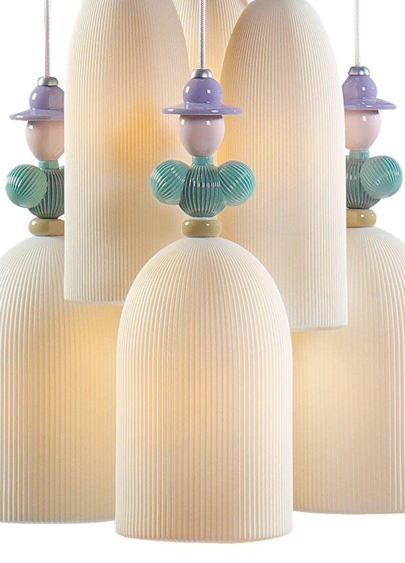 lladro Lámpara de techo Mademoiselle Reunión en el jardín 6 luces (CE/UK/CCC) Último día