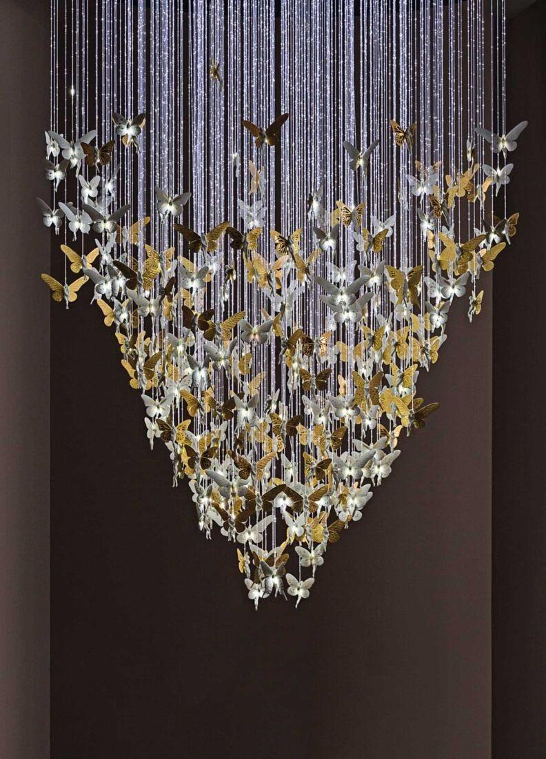 lladro Chandelier Niágara 2 m. Lustre oro (CE/UK) Solo hoy