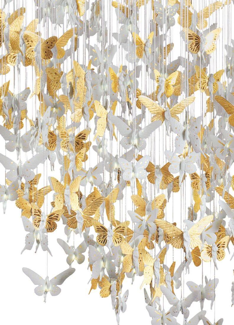lladro Chandelier Niágara 2 m. Lustre oro (CE/UK) Solo hoy