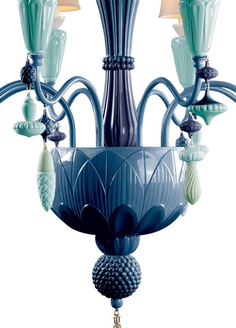 lladro Chandelier Ivy and Seed 8 luces. Océano (CE/UK/CCC) Última moda