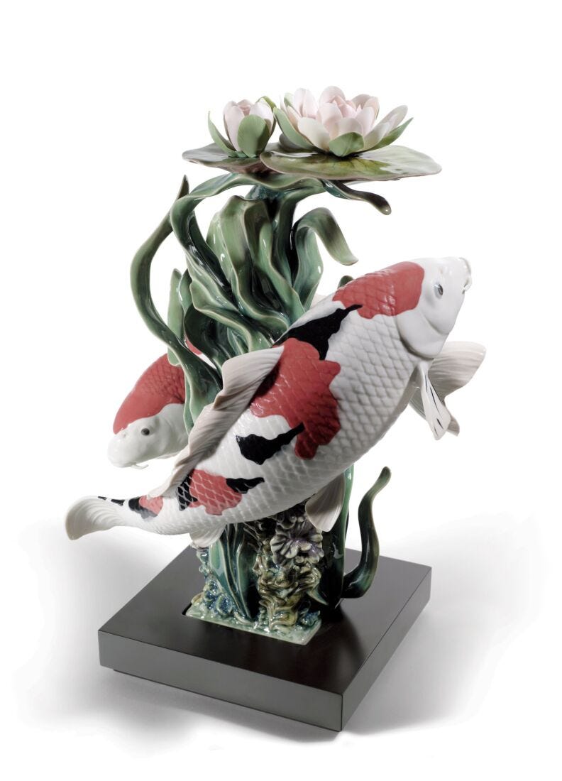 lladro Escultura Carpas Koi. Serie limitada Outlet