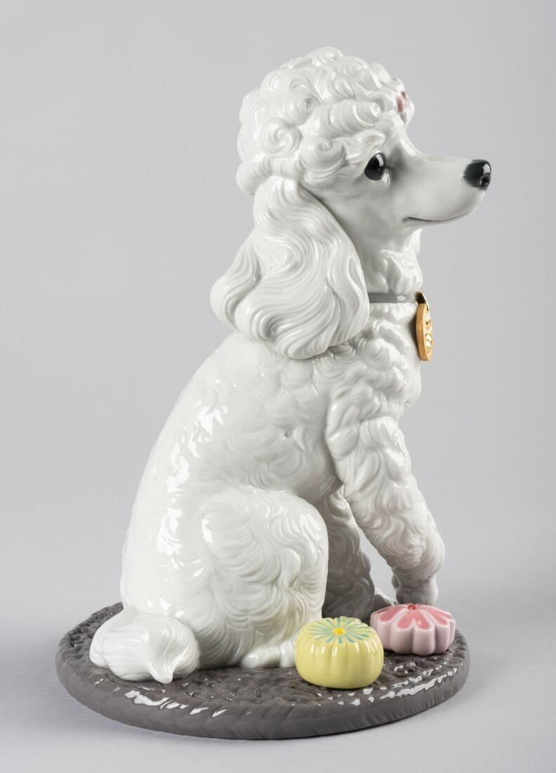 lladro Figura perro Caniche con mochis Ofertas