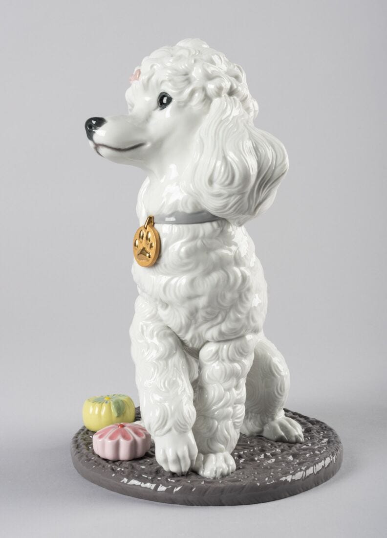 lladro Figura perro Caniche con mochis Ofertas