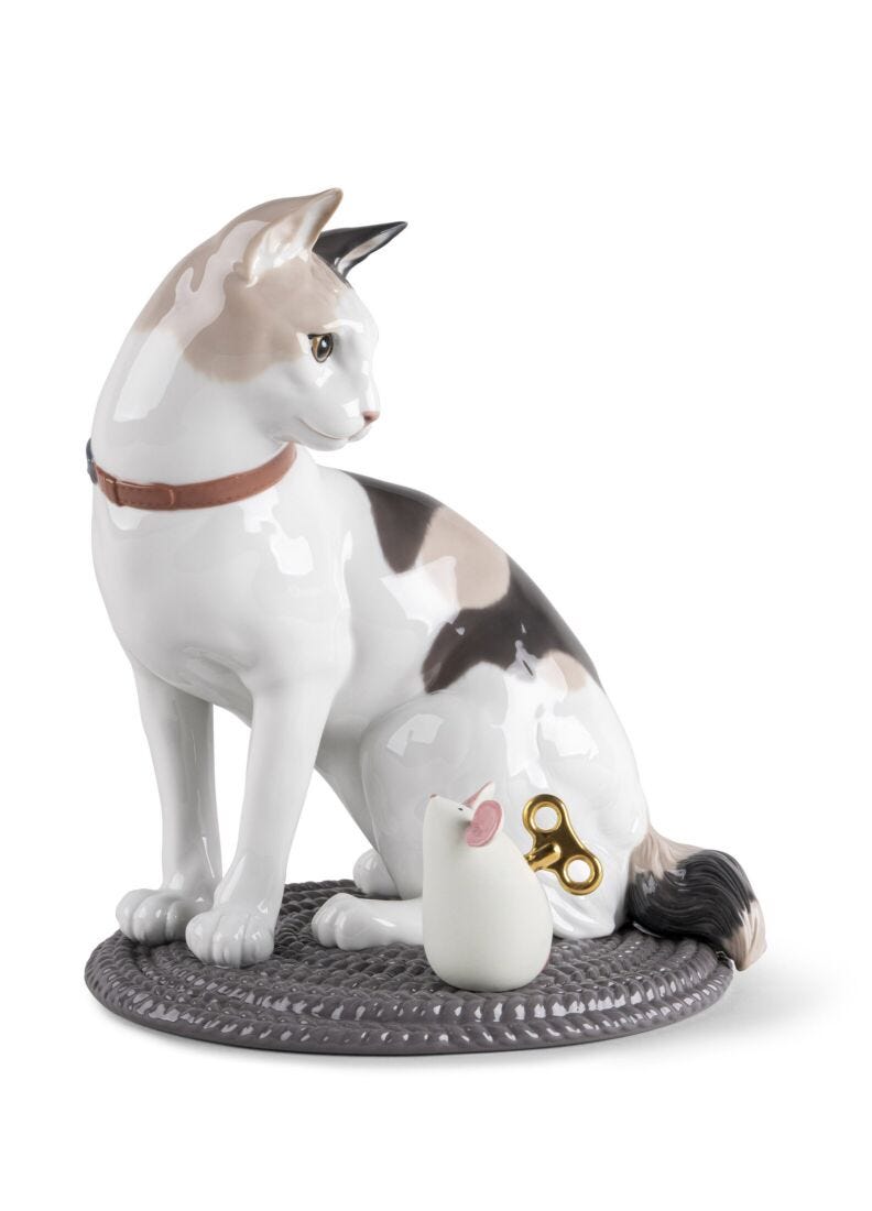 lladro Jugando al gato y al ratón