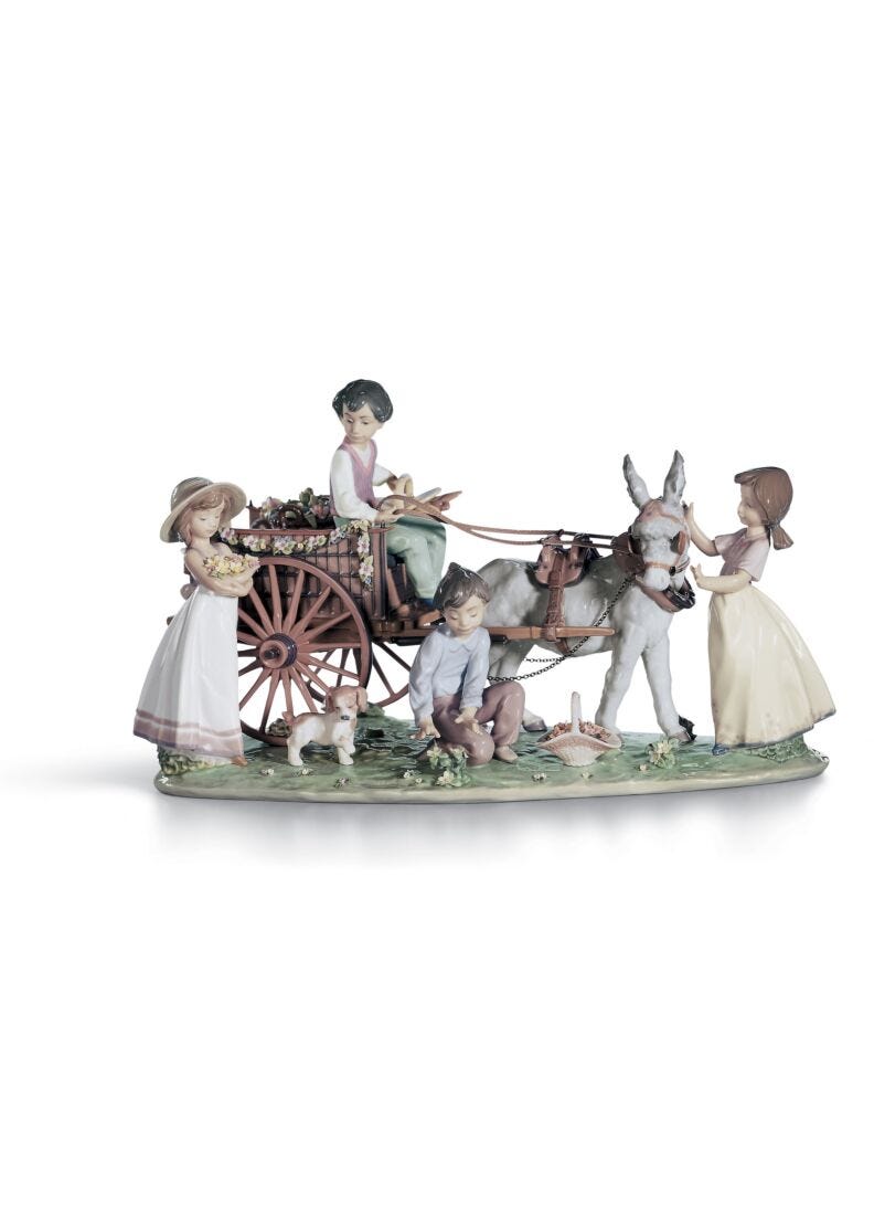 lladro Escultura niños Un día de excursión. Serie limitada Rebajas baratas