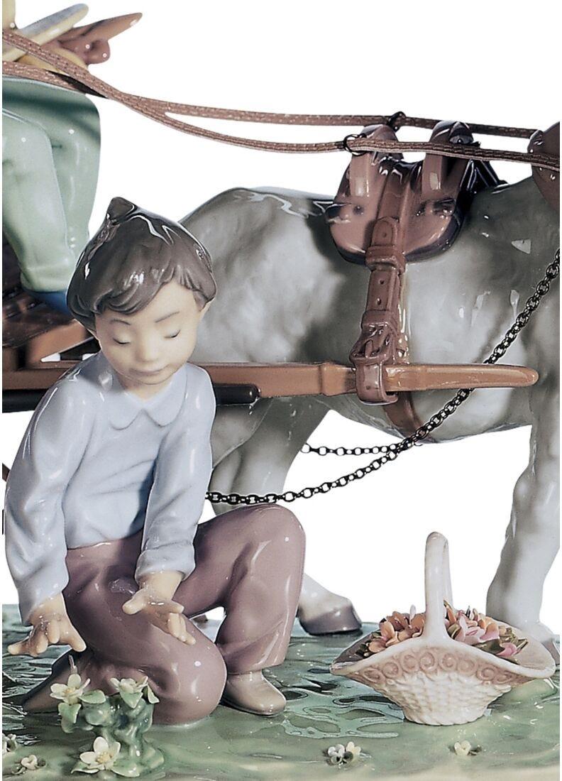 lladro Escultura niños Un día de excursión. Serie limitada Rebajas baratas