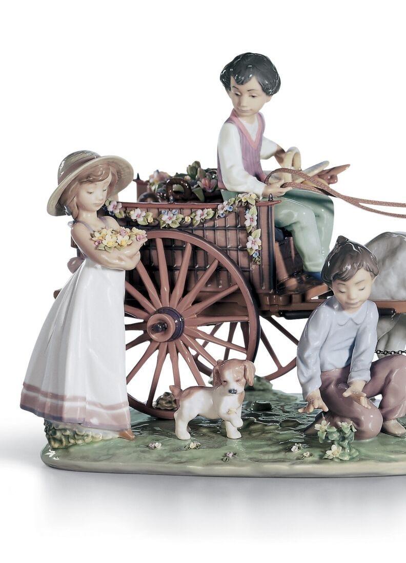 lladro Escultura niños Un día de excursión. Serie limitada Rebajas baratas