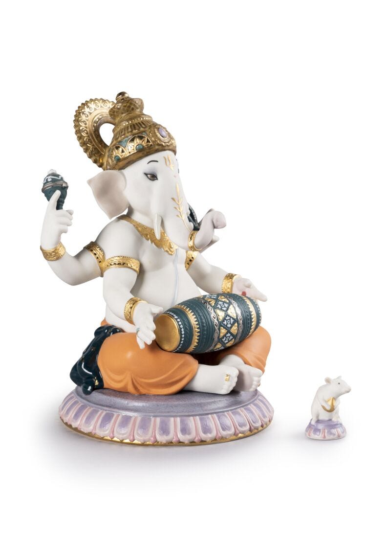 lladro Figura Ganesha con mridangam. Serie limitada Rebajas online