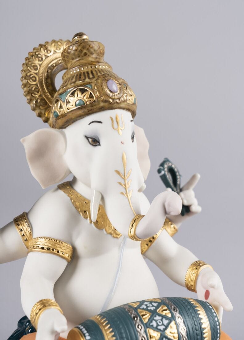 lladro Figura Ganesha con mridangam. Serie limitada Rebajas online