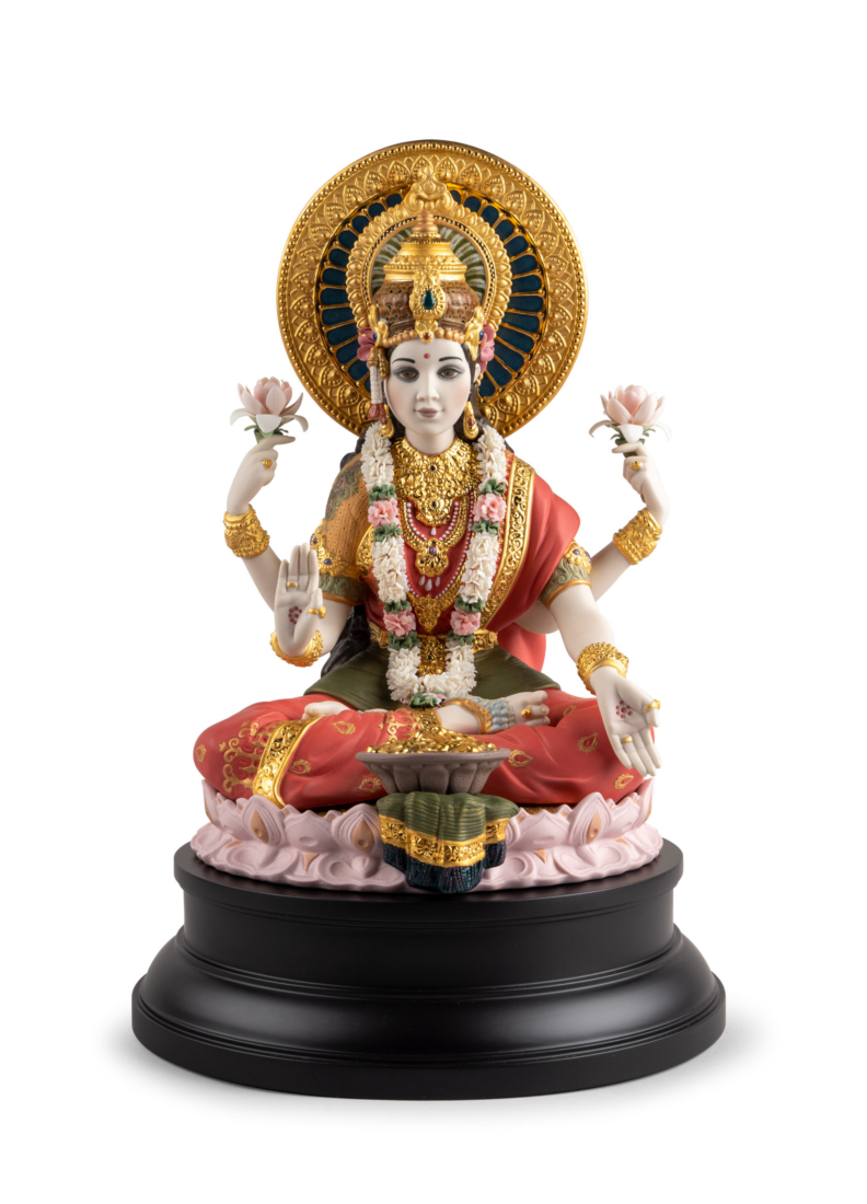 lladro Escultura Diosa Lakshmi. Serie Limitada Envío gratis