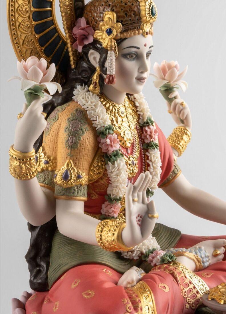 lladro Escultura Diosa Lakshmi. Serie Limitada Envío gratis
